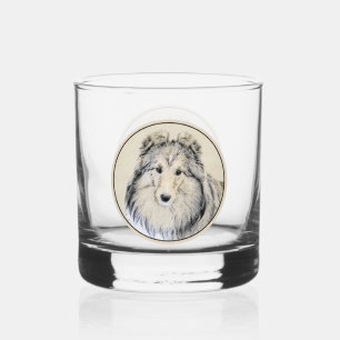 Verre À Whisky Peinture Shetland Sheepdog - Jolie art original ch
