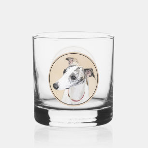 Verre À Whisky Peinture Whippet - Jolie art original chien