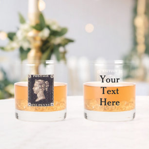 Verre À Whisky Penny Black Postage Timbre