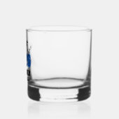 Verre À Whisky Personalized Blue Class of 2026 Graduation (Gauche)