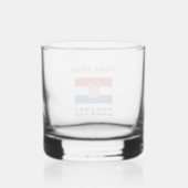 Verre À Whisky Personalized Croatia Flag  (Verso)
