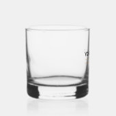 Verre À Whisky Personalized Inline Logo and Text Simple Glasses (Droite)