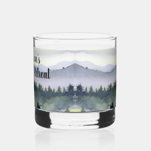 Verre À Whisky Personalized Mountain Theme (Gauche)