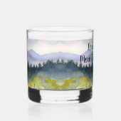 Verre À Whisky Personalized Mountain Theme (Droite)