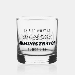 Verre À Whisky Personnalisé Awesome Administrateur amusant