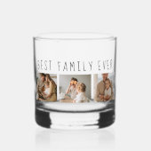 Verre À Whisky Photo Collage Moderne & Meilleure Famille Jamais M (Recto)