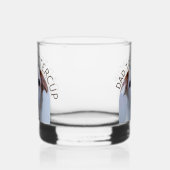 Verre À Whisky Photo de chien personnalisée Papa to Pet Nom (Gauche)