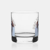 Verre À Whisky Photo de chien personnalisée Papa to Pet Nom (Droite)