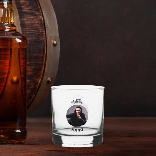 Verre À Whisky Photo du témoin de mariage enterrement de vie de g