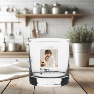 Verre À Whisky Photo Père personnalisée Papa personnalisé