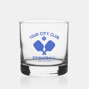 Verre À Whisky Pickleball Player Club Nom d'équipe Personnalisé