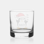 Verre À Whisky Pingouin de Noël (Verso)