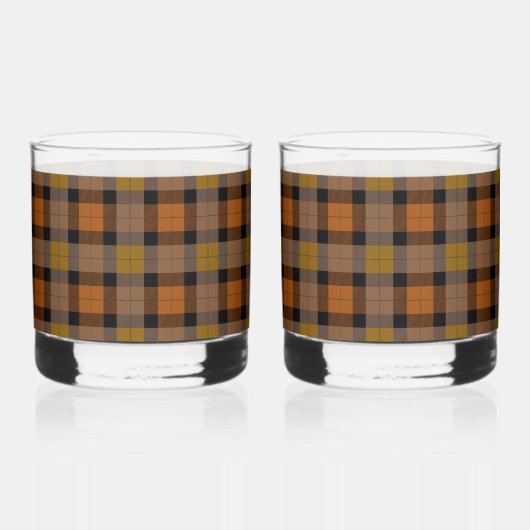 Verre À Whisky Plaid Automne (Verso)