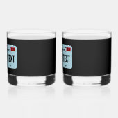 Verre À Whisky Plaque de licence California Sasquatch (Gauche)