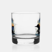 Verre À Whisky Plongeon commun serein Coucher de soleil Bleu Faun (Gauche)