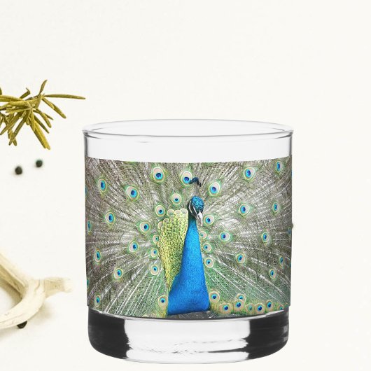 Verre À Whisky Plumage bleu Peacock