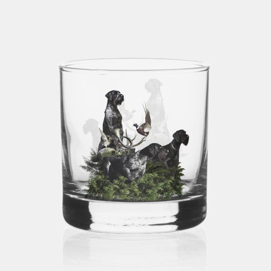 Verre À Whisky Pointeur À poils durs allemand (Recto)