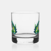 Verre À Whisky Poisson-ange - Conception abstraite - Découpe d'un (Gauche)