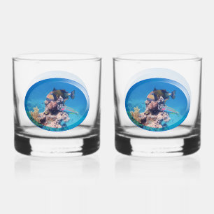 Verre À Whisky Poisson-verge à la barrière de corail - Design pho