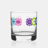 Verre À Whisky Poker Player Chips Personalised (Gauche)
