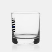 Verre À Whisky Police de la ligne bleue mince (Gauche)