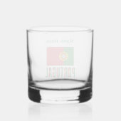 Verre À Whisky Portuguese Flag Green Personalized (Verso)