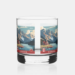 Verre À Whisky Poster de voyage sur mesure Monogramme Canada