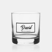 Verre à whisky pour garçon d'honneur de mariage av (Recto)