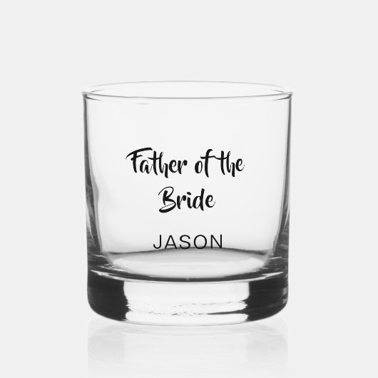 Verre à Whisky pour le Père de la Mariée (Recto)