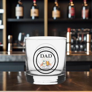 Verre À Whisky Promoted to Dad Est 2026 Whiskey Glass Gift