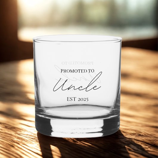 Verre À Whisky Promu à l'oncle EST | Oncle Cadeau