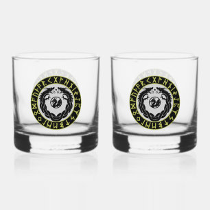 Verre À Whisky Protection de Rune Viking Dragon