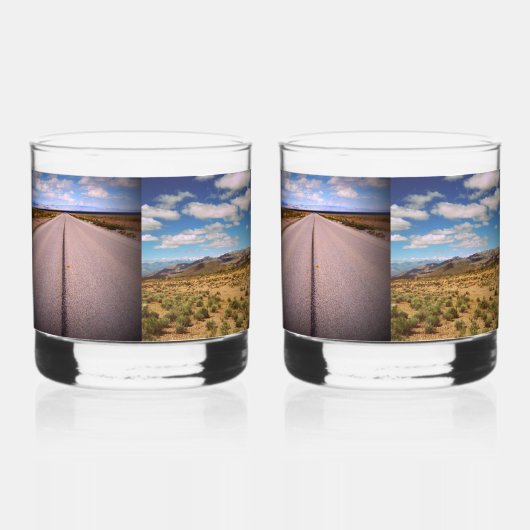 Verre À Whisky Quatre Vacances ou Photo Voyage (Gauche)