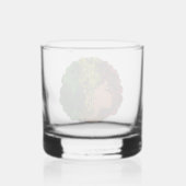 Verre À Whisky Rasta femme noire afro rouge jaune vert (Verso)
