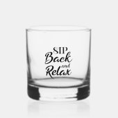 Verre À Whisky Reposez et relaxez-vous (Recto)