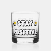 Verre À Whisky Restez Positif (Recto)