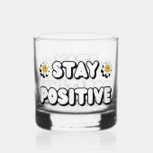 Verre À Whisky Restez Positif (Verso)