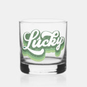 Verre À Whisky Retro Lucky Cool St Patrick's Day (Recto)