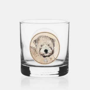 Verre À Whisky Revêtu doux Roue Peinture Terrier Art original