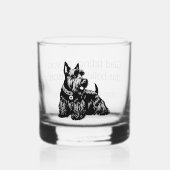 Verre À Whisky Rochers de Noël de Chien écossais customisés (Recto)