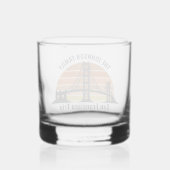 Verre À Whisky San Francisco Bridge Sunset Custom Triage Souvenir (Verso)