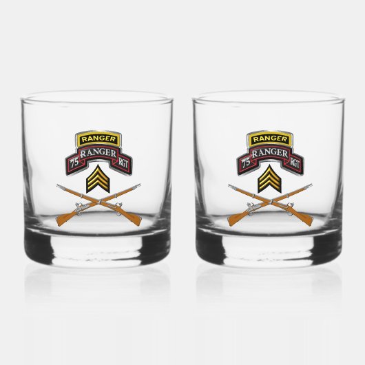 Verre À Whisky Sergent du 75e régiment de Rangers (Recto)