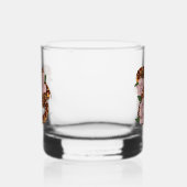 Verre À Whisky Serpent des blés Fleurs roses Vert (Gauche)
