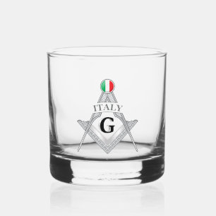Verre À Whisky Signe de la franc-maçonnerie italienne