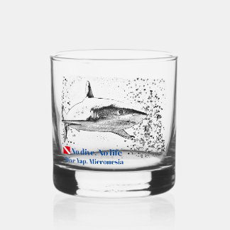 Verre À Whisky Silhouette de requin de récif