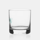 Verre À Whisky Simple Couple Mariage 2 Initiales Mon VS DIY Coule (Gauche)