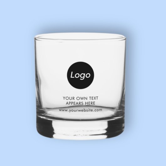 Verre À Whisky Simple Logo Professionnel