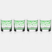 Verre À Whisky Sláinte Lucky Irish Shamrocks Design Personalized (Dos)