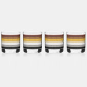 Verre À Whisky SlipperyJoe's Bear Pride drapeau de la texture du  (Gauche)