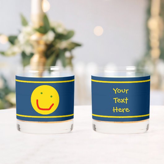 Verre À Whisky Soleil souriant, visage joyeux (Insitu (Mariage))